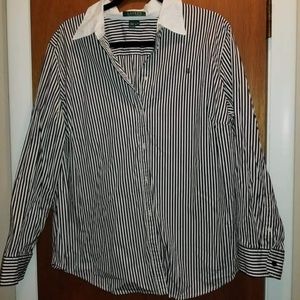 LAUREN by Ralph Lauren striped dress shirt